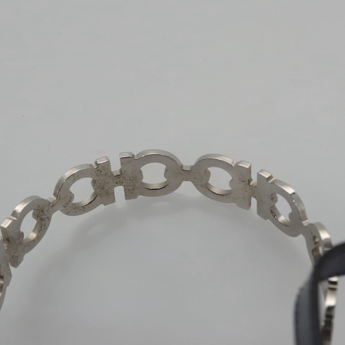 Salvatore Ferragamo Hand Bag Enamel 2way Blue Auth BD197