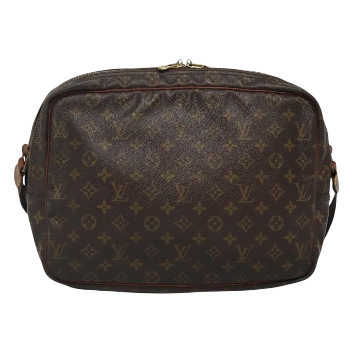 LOUIS VUITTON Monogram Reporter GM Shoulder Bag M45252 LV Auth BD201