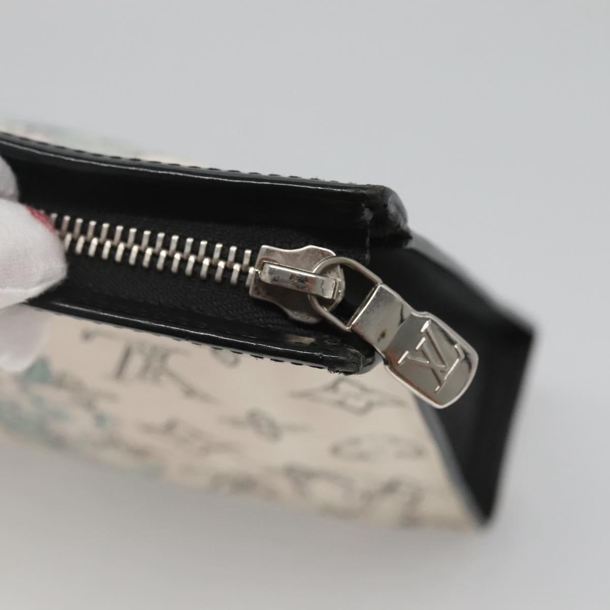 LOUIS VUITTON Monogram Savanna Pochette Voyager MM Clutch Bag White Auth BD2031