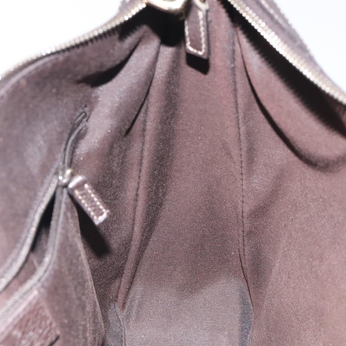 GUCCI GG Crystal Shoulder Bag Coated Canvas Outlet Brown Gold 293581 Auth BD2044