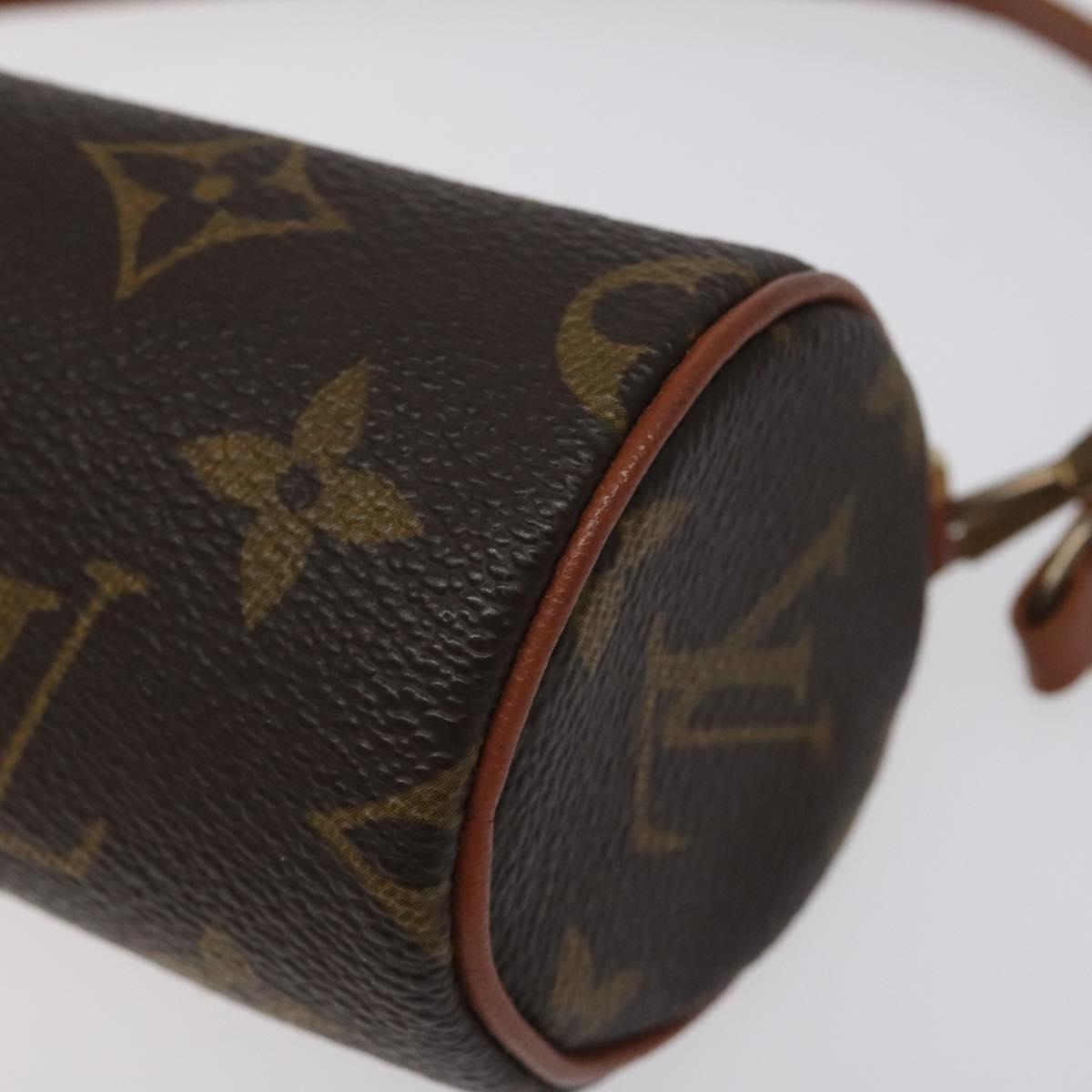LOUIS VUITTON Monogram Papillon Pouch LV Auth BD2060
