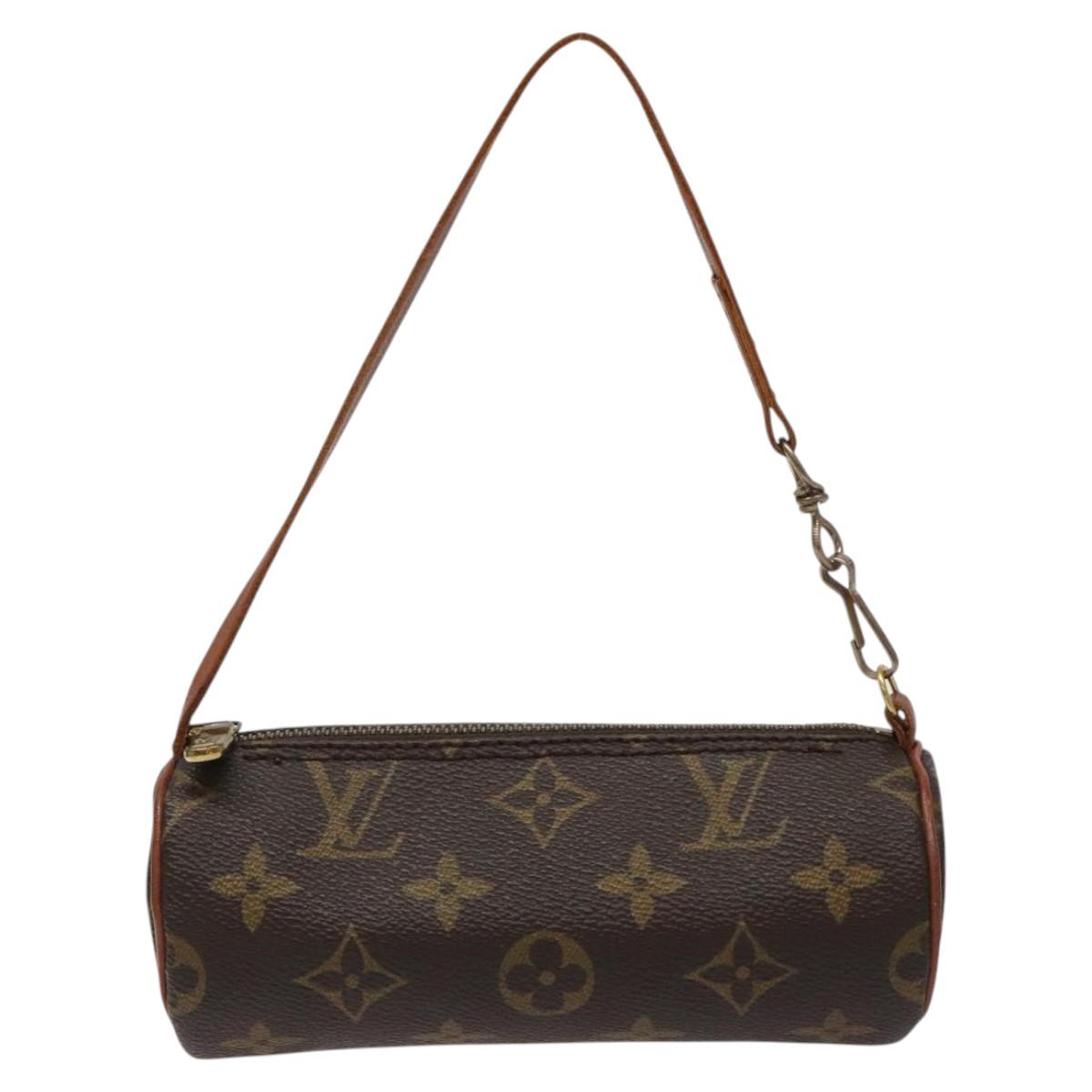 LOUIS VUITTON Monogram Papillon Pouch LV Auth BD2060