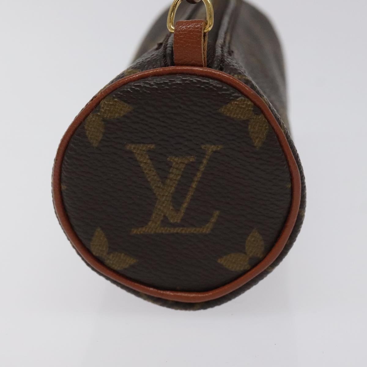 LOUIS VUITTON Monogram Papillon Pouch LV Auth BD2060