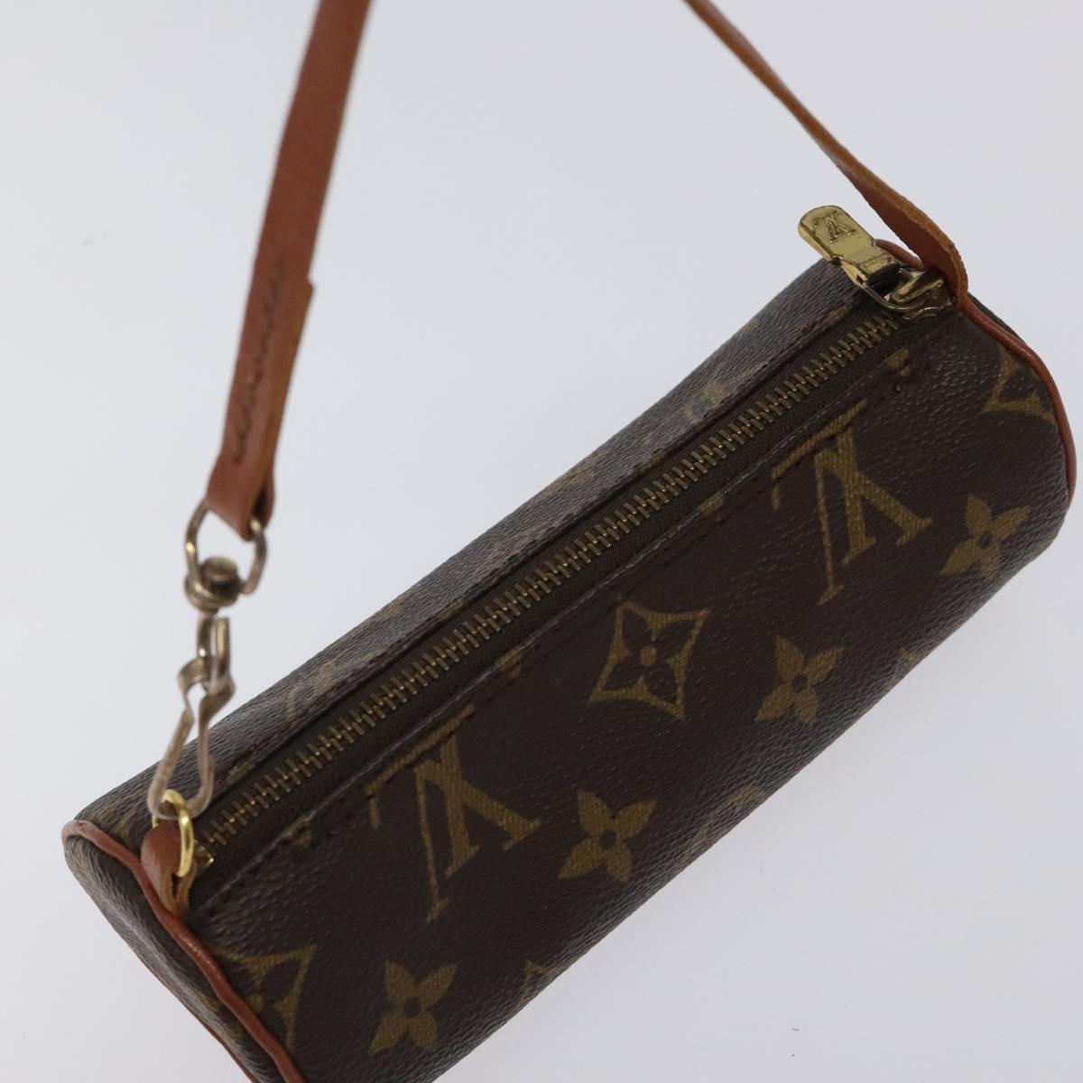 LOUIS VUITTON Monogram Papillon Pouch LV Auth BD2060