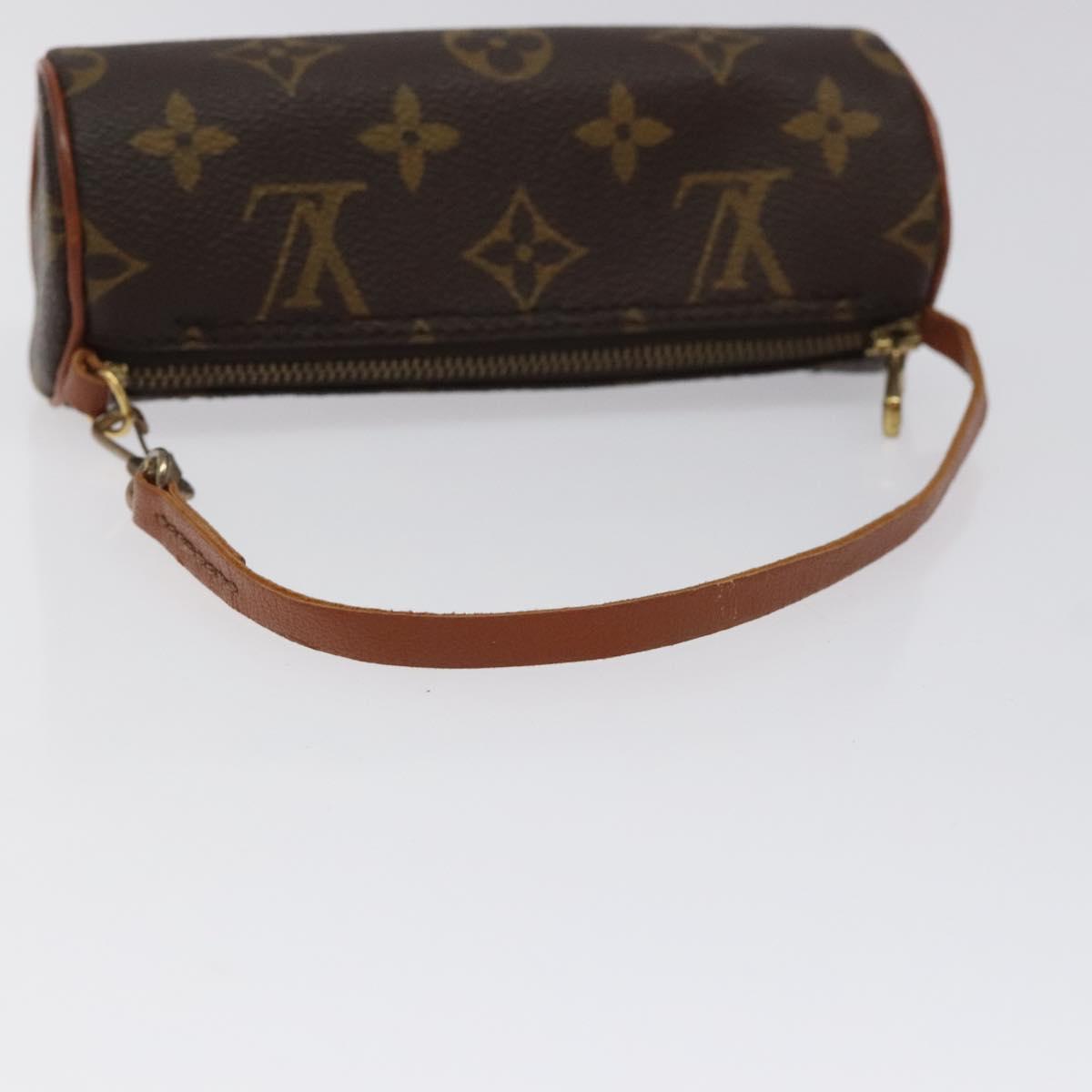 LOUIS VUITTON Monogram Papillon Pouch LV Auth BD2060