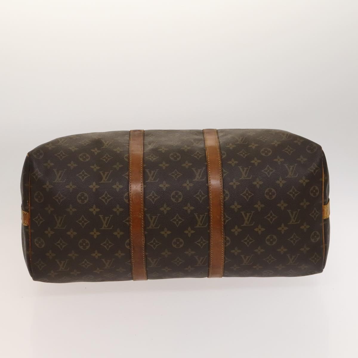 LOUIS VUITTON Monogram Keepall Bandouliere 50 Boston Bag M41416 LV Auth BD2090