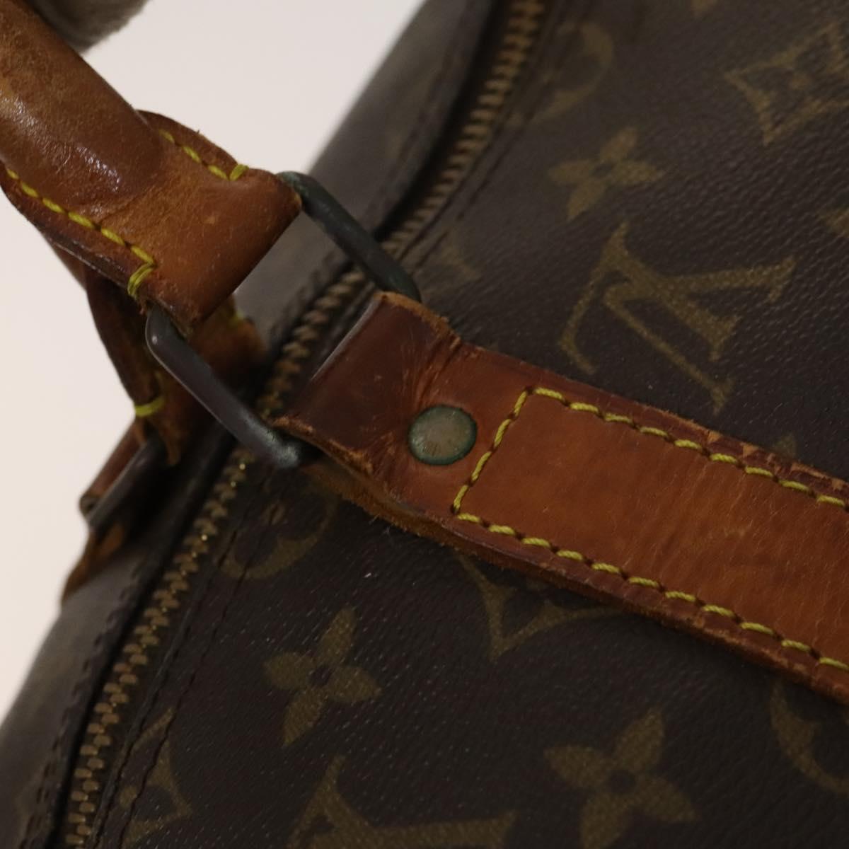 LOUIS VUITTON Monogram Keepall Bandouliere 50 Boston Bag M41416 LV Auth BD2090