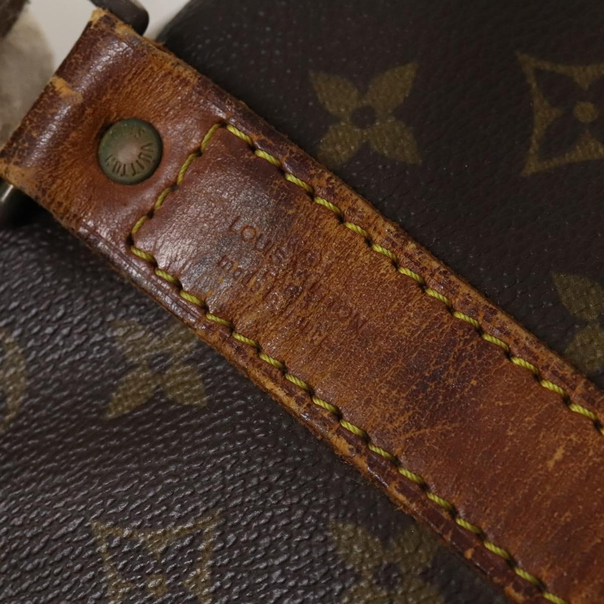 LOUIS VUITTON Monogram Keepall Bandouliere 50 Boston Bag M41416 LV Auth BD2090