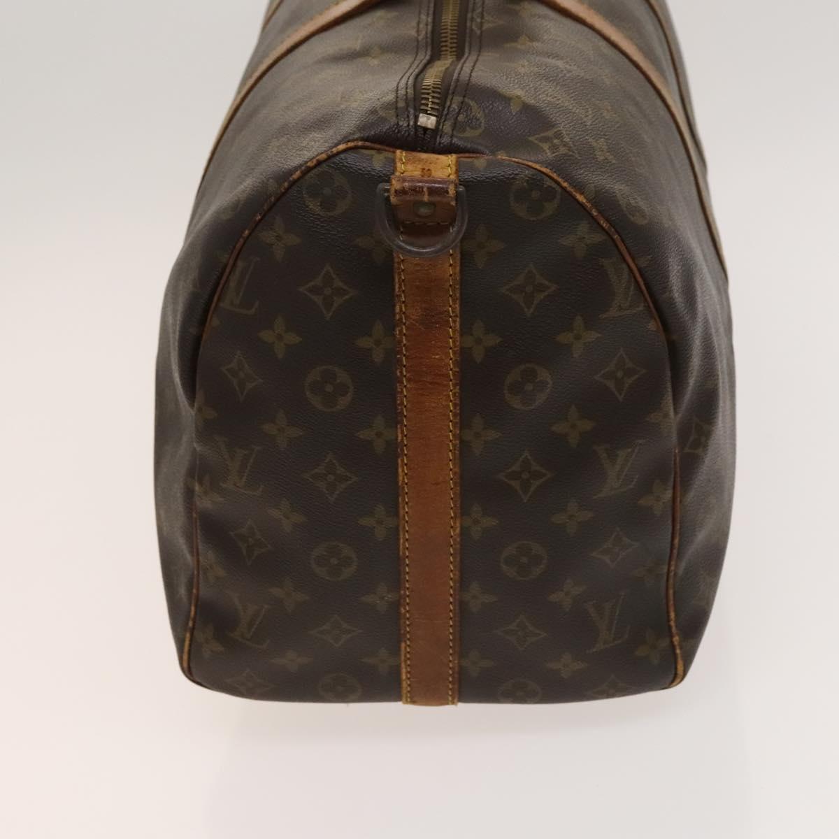 LOUIS VUITTON Monogram Keepall Bandouliere 50 Boston Bag M41416 LV Auth BD2090