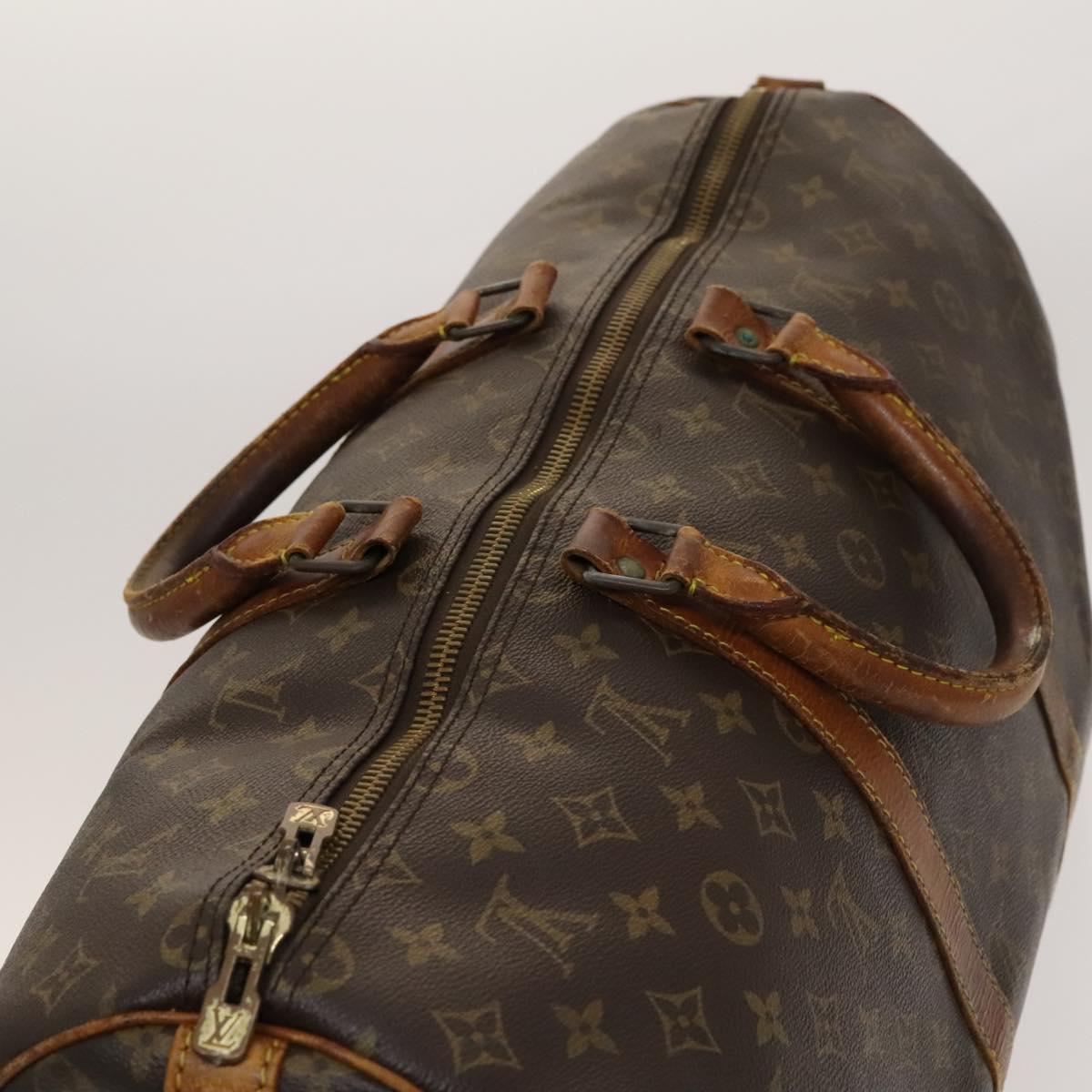 LOUIS VUITTON Monogram Keepall Bandouliere 50 Boston Bag M41416 LV Auth BD2090