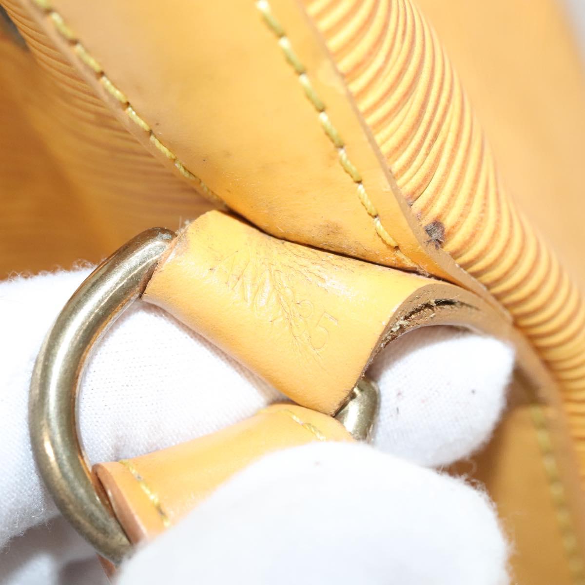LOUIS VUITTON Epi Petit Noe Shoulder Bag Yellow M44109 LV Auth BD2091