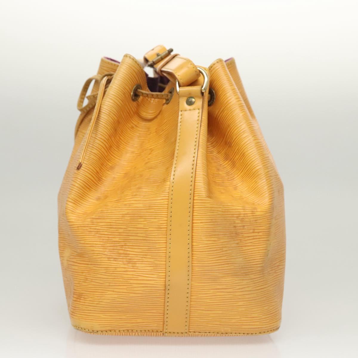 LOUIS VUITTON Epi Petit Noe Shoulder Bag Yellow M44109 LV Auth BD2091