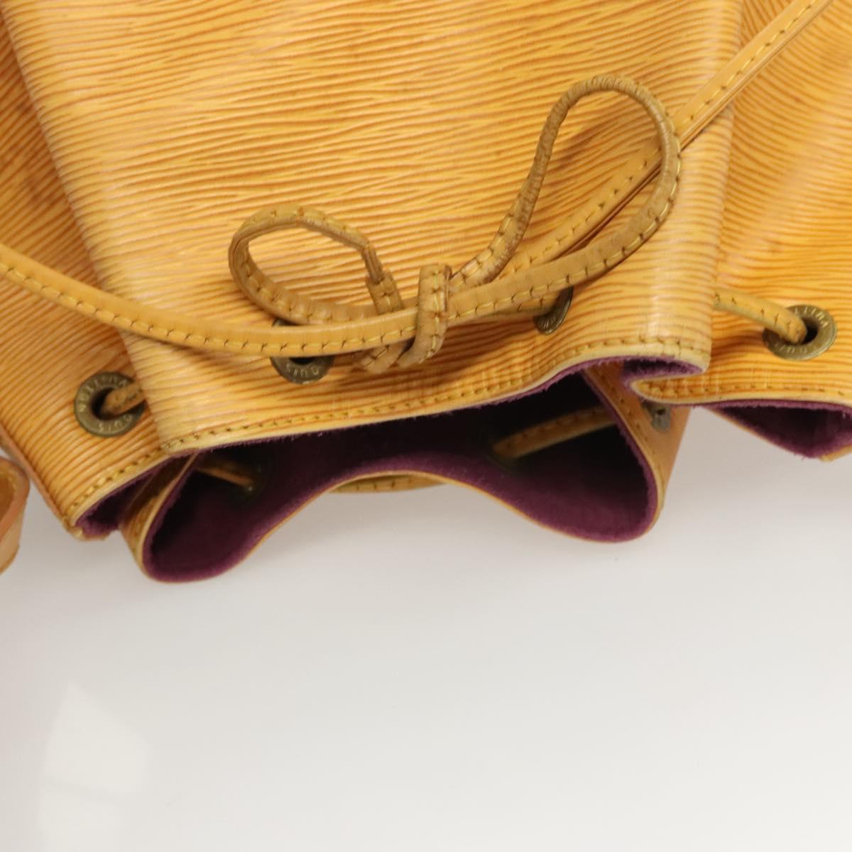 LOUIS VUITTON Epi Petit Noe Shoulder Bag Yellow M44109 LV Auth BD2091