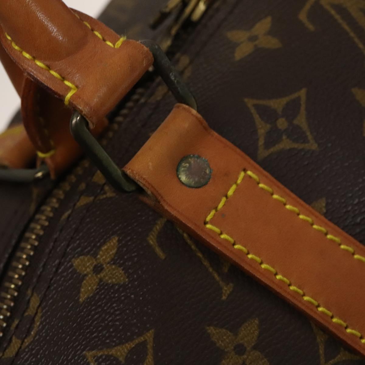 LOUIS VUITTON Monogram Keepall 55 Boston Bag M41424 LV Auth BD2108