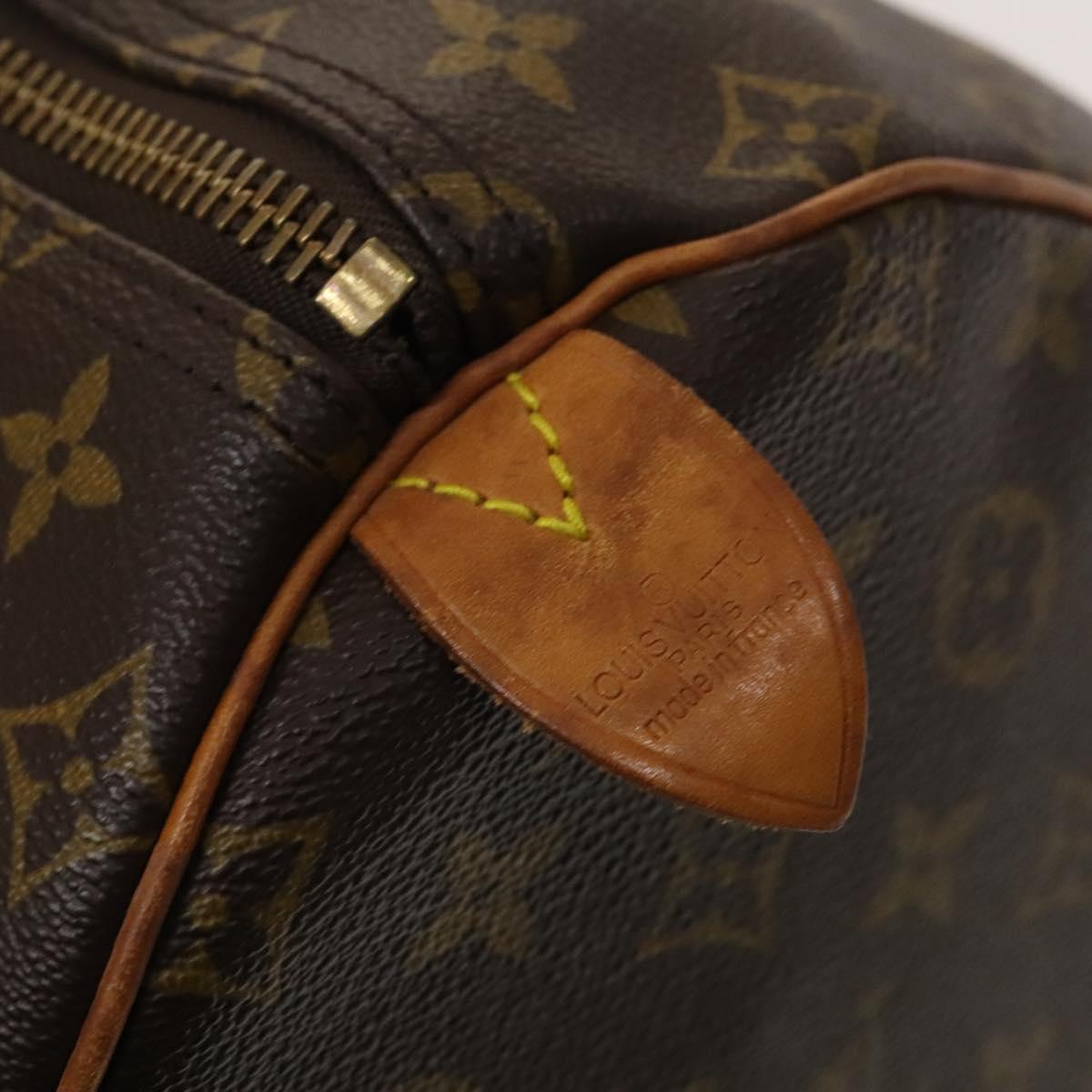 LOUIS VUITTON Monogram Keepall 55 Boston Bag M41424 LV Auth BD2108