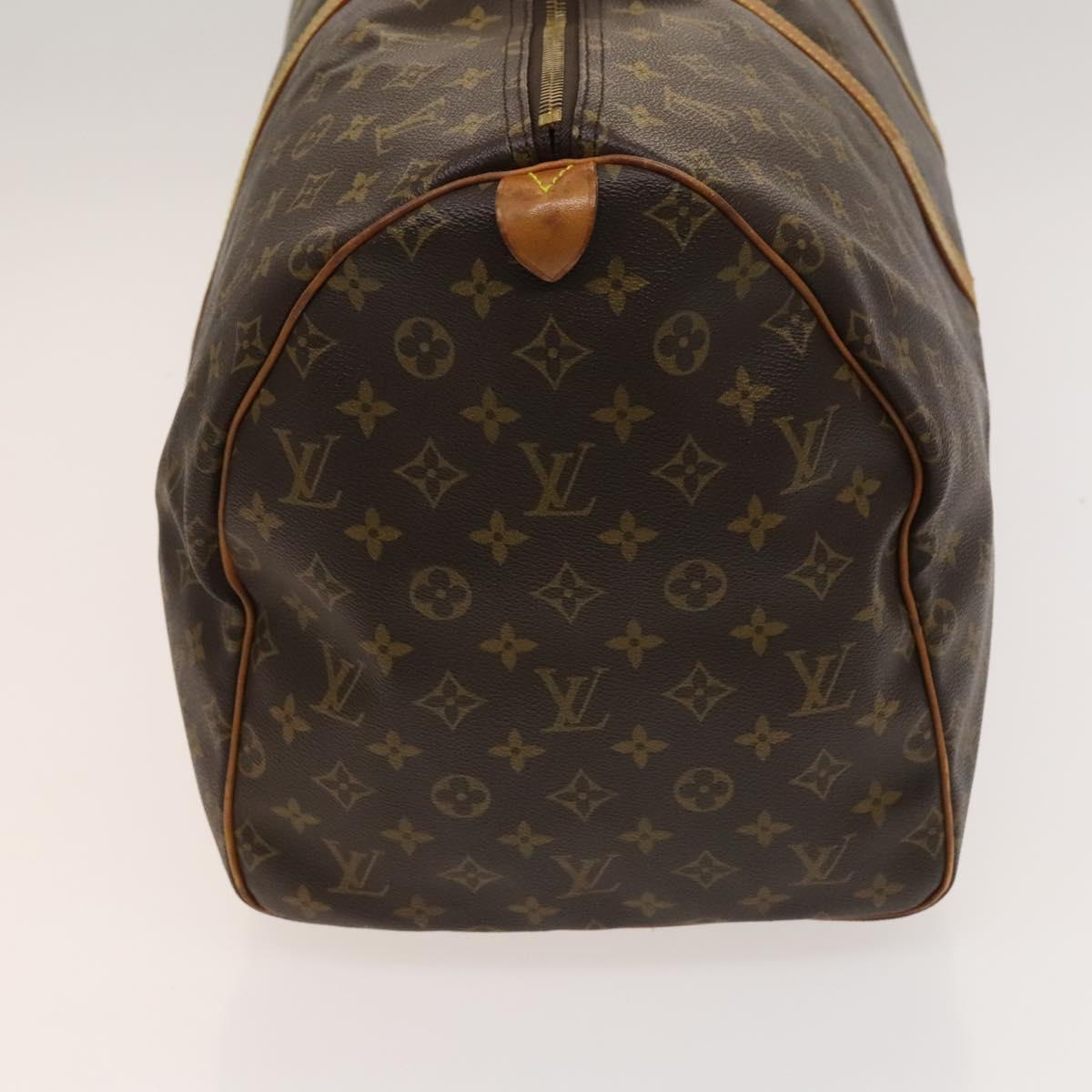 LOUIS VUITTON Monogram Keepall 55 Boston Bag M41424 LV Auth BD2108