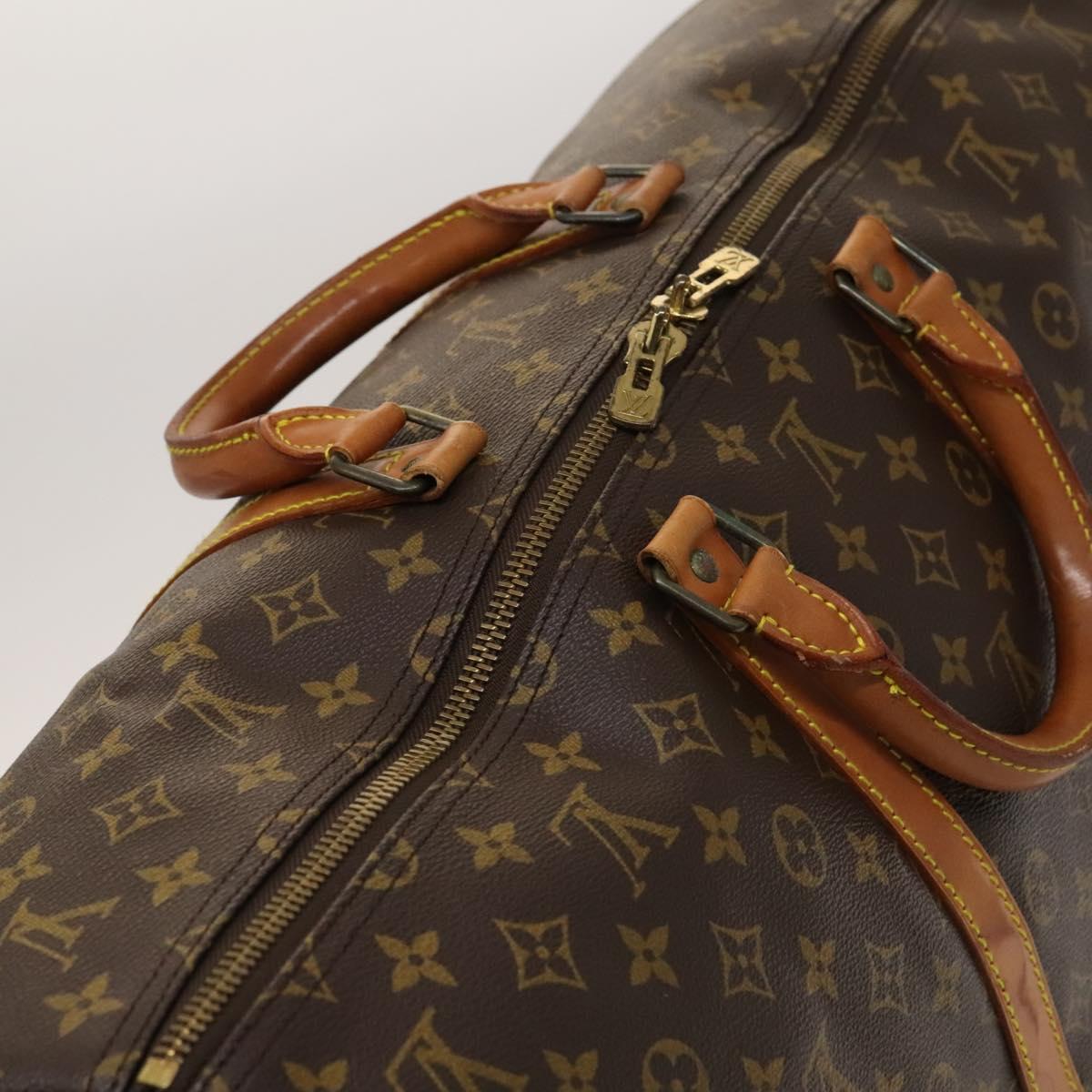 LOUIS VUITTON Monogram Keepall 55 Boston Bag M41424 LV Auth BD2108