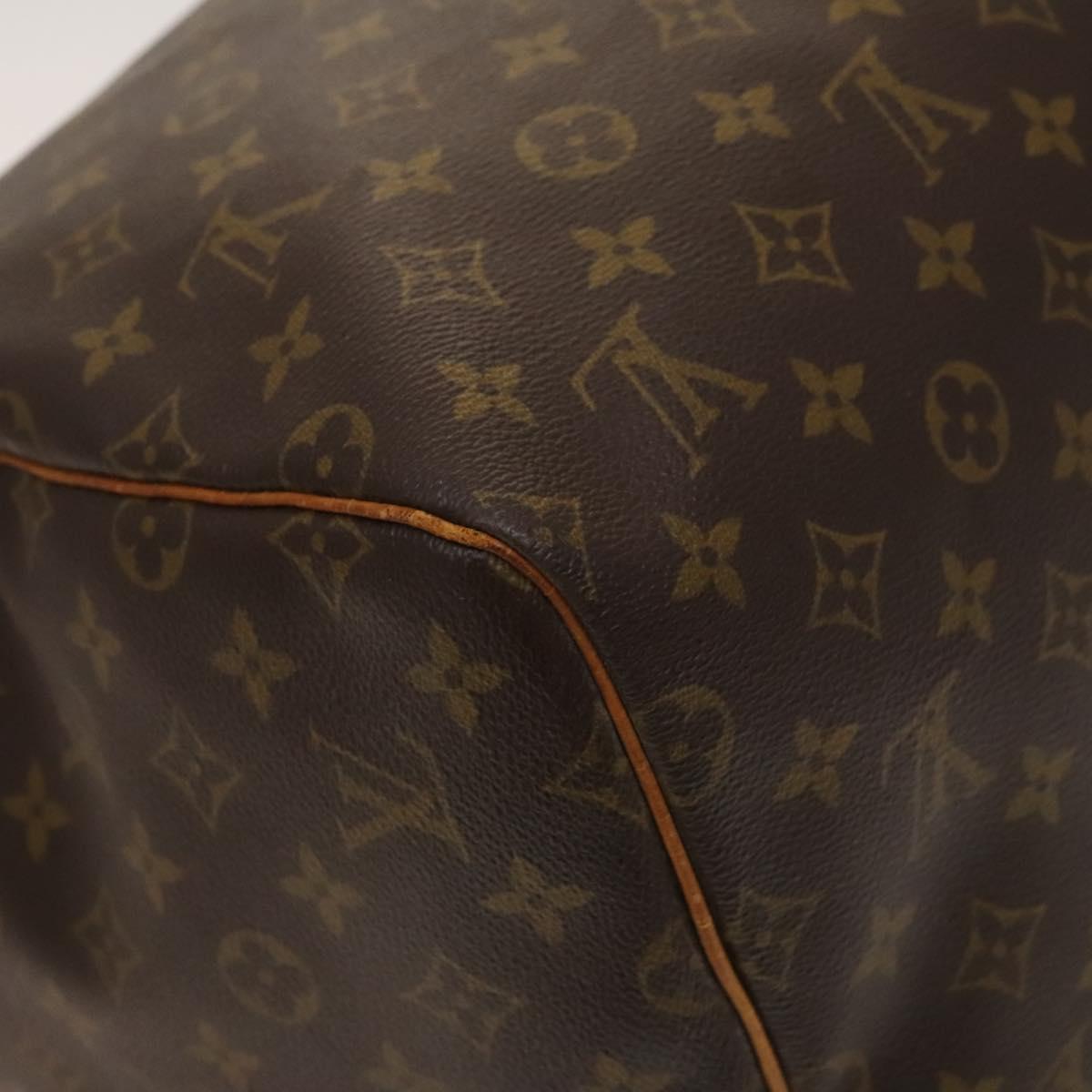 LOUIS VUITTON Monogram Keepall 55 Boston Bag M41424 LV Auth BD2113