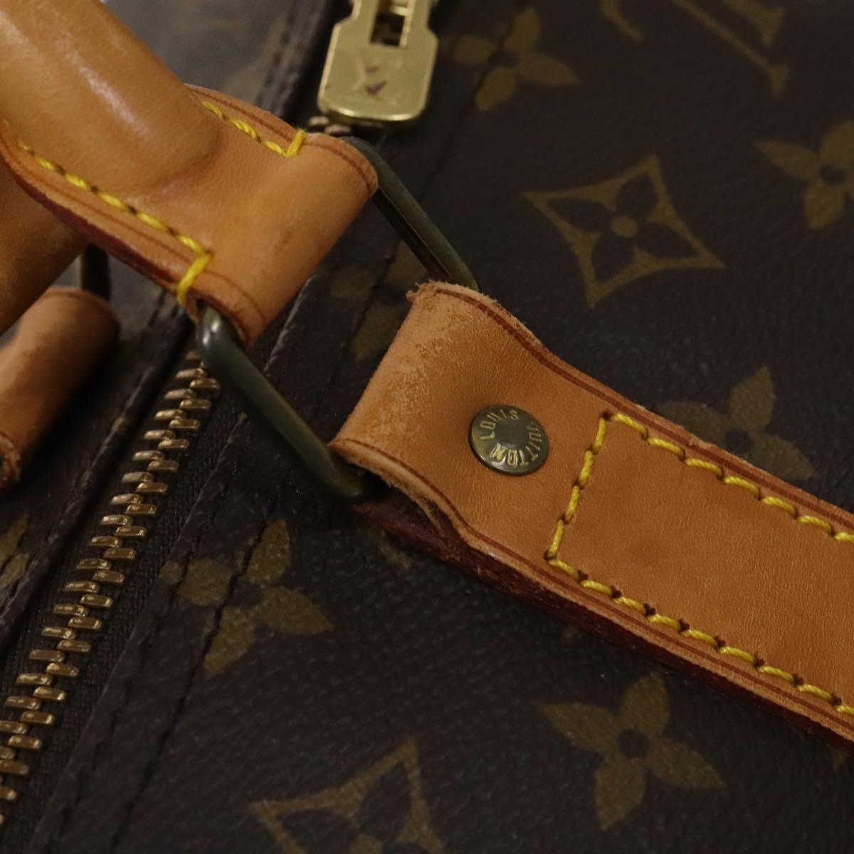 LOUIS VUITTON Monogram Keepall 60 Boston Bag M41422 LV Auth BD2116