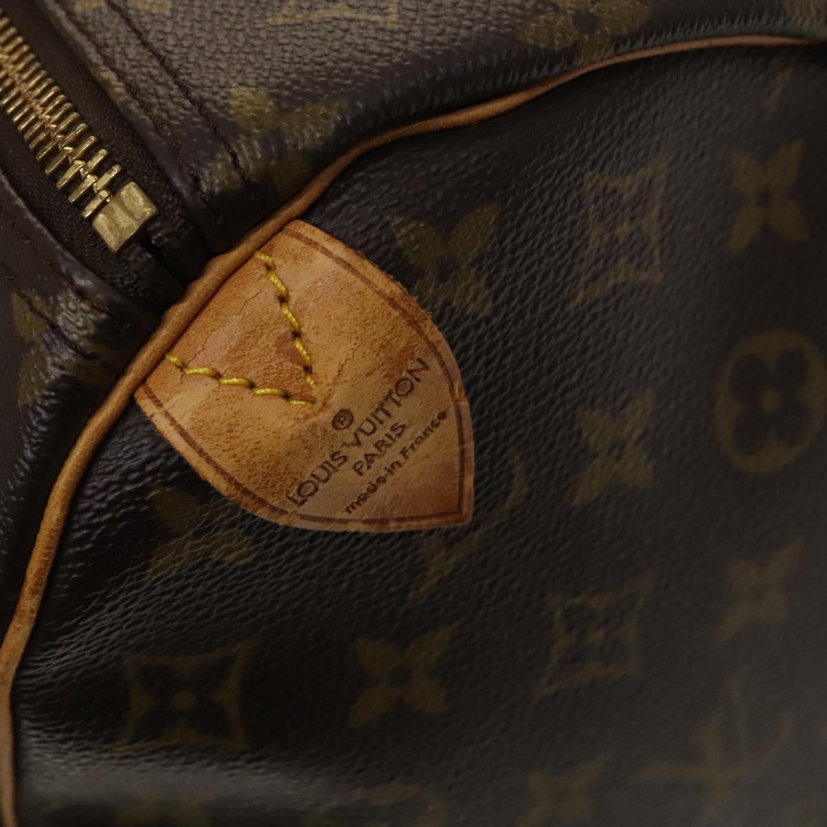 LOUIS VUITTON Monogram Keepall 60 Boston Bag M41422 LV Auth BD2116