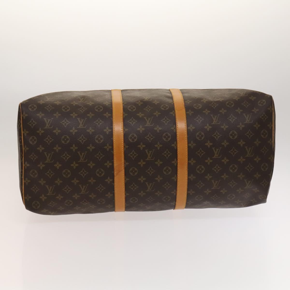 LOUIS VUITTON Monogram Keepall 60 Boston Bag M41422 LV Auth BD2116
