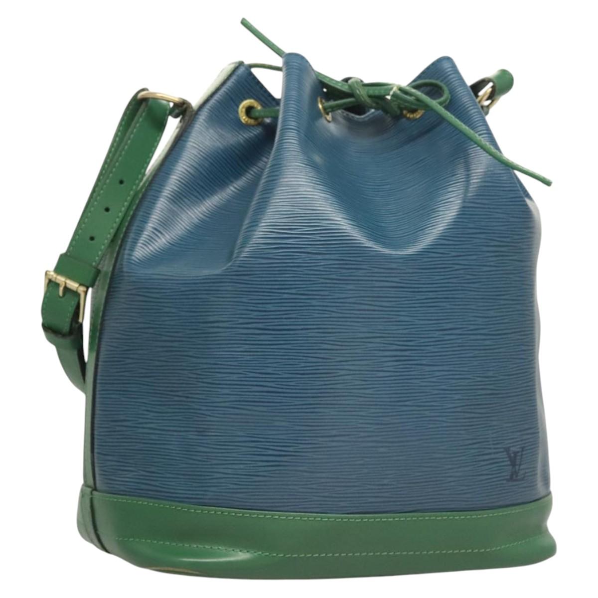LOUIS VUITTON Epi Noe Shoulder Bag Bicolor Green Blue M44044 LV Auth BD2117