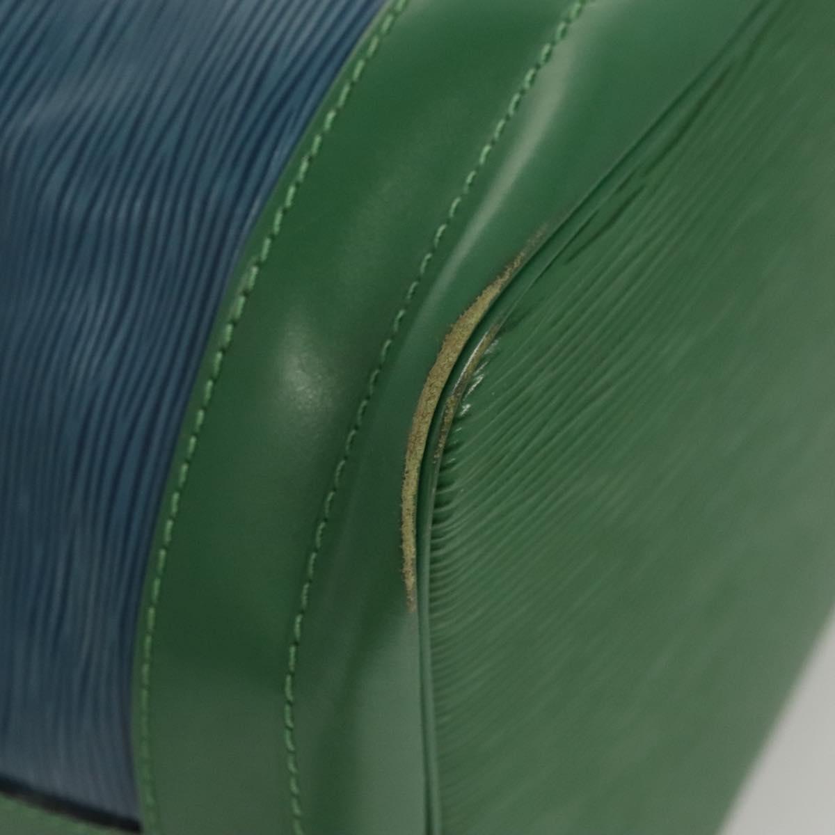 LOUIS VUITTON Epi Noe Shoulder Bag Bicolor Green Blue M44044 LV Auth BD2117
