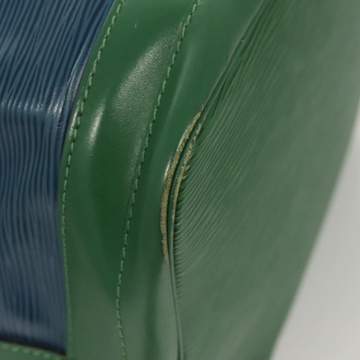LOUIS VUITTON Epi Noe Shoulder Bag Bicolor Green Blue M44044 LV Auth BD2117