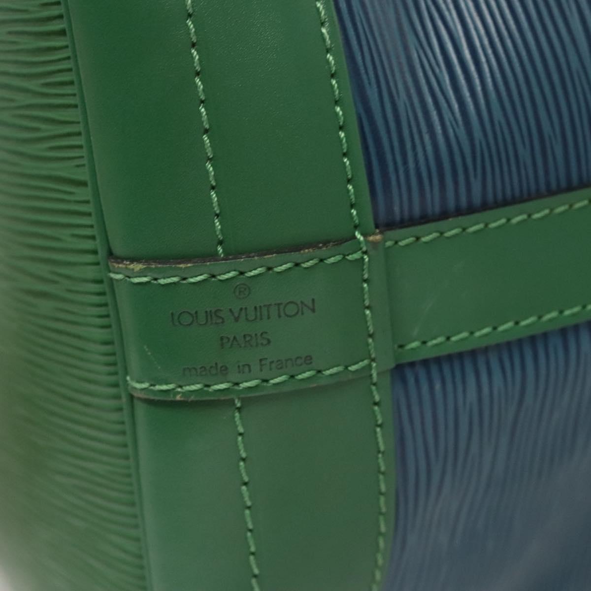 LOUIS VUITTON Epi Noe Shoulder Bag Bicolor Green Blue M44044 LV Auth BD2117