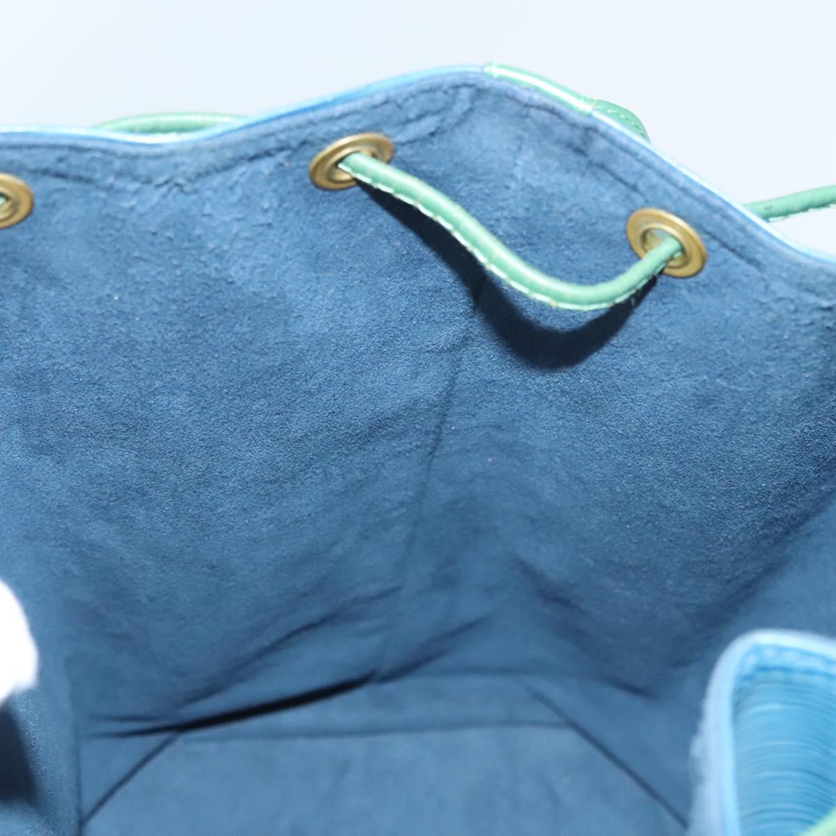 LOUIS VUITTON Epi Noe Shoulder Bag Bicolor Green Blue M44044 LV Auth BD2117