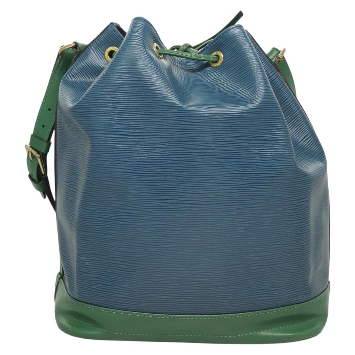 LOUIS VUITTON Epi Noe Shoulder Bag Bicolor Green Blue M44044 LV Auth BD2117