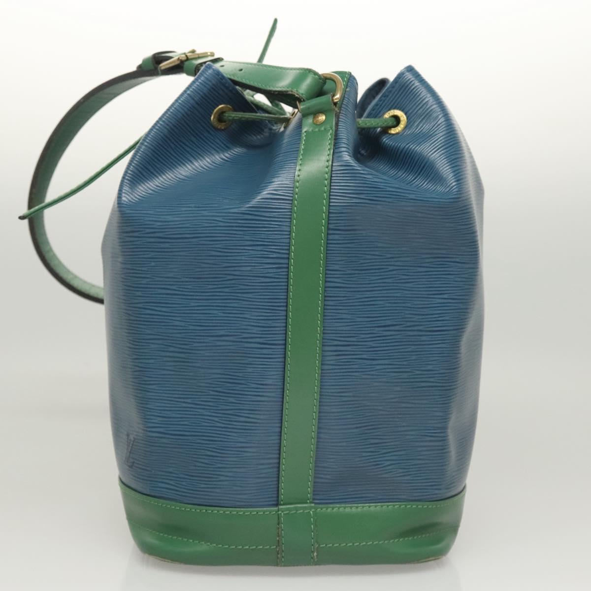 LOUIS VUITTON Epi Noe Shoulder Bag Bicolor Green Blue M44044 LV Auth BD2117