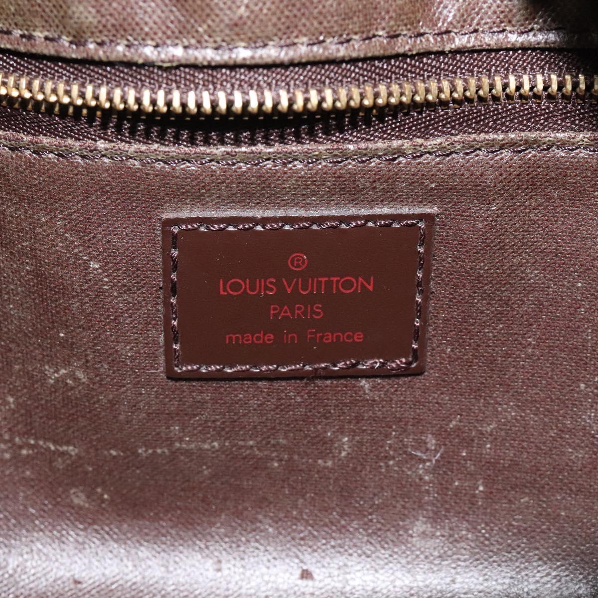 LOUIS VUITTON Damier Ebene Trousse Toilette 25 Clutch Bag N47624 LV Auth BD2155