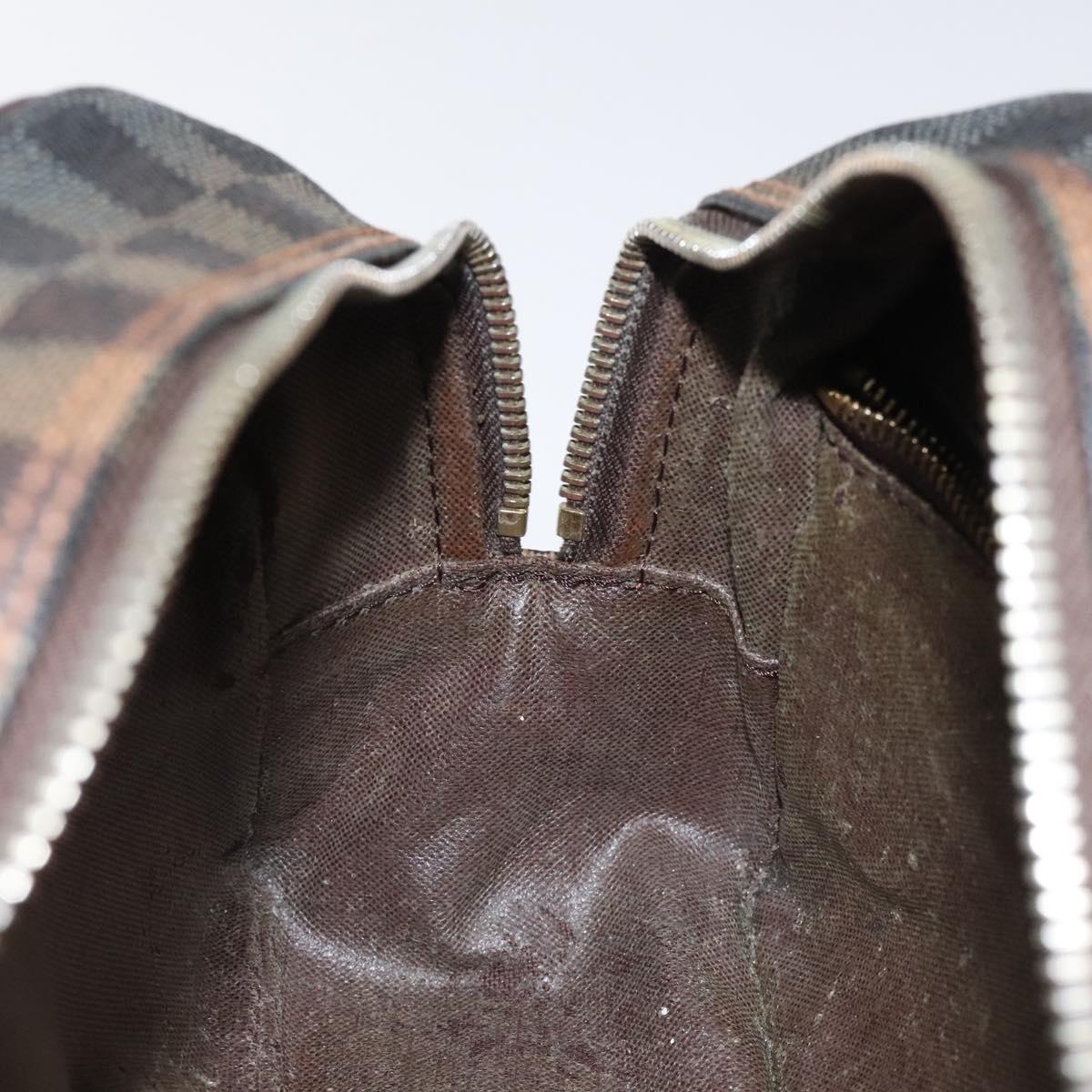 LOUIS VUITTON Damier Ebene Trousse Toilette 25 Clutch Bag N47624 LV Auth BD2155