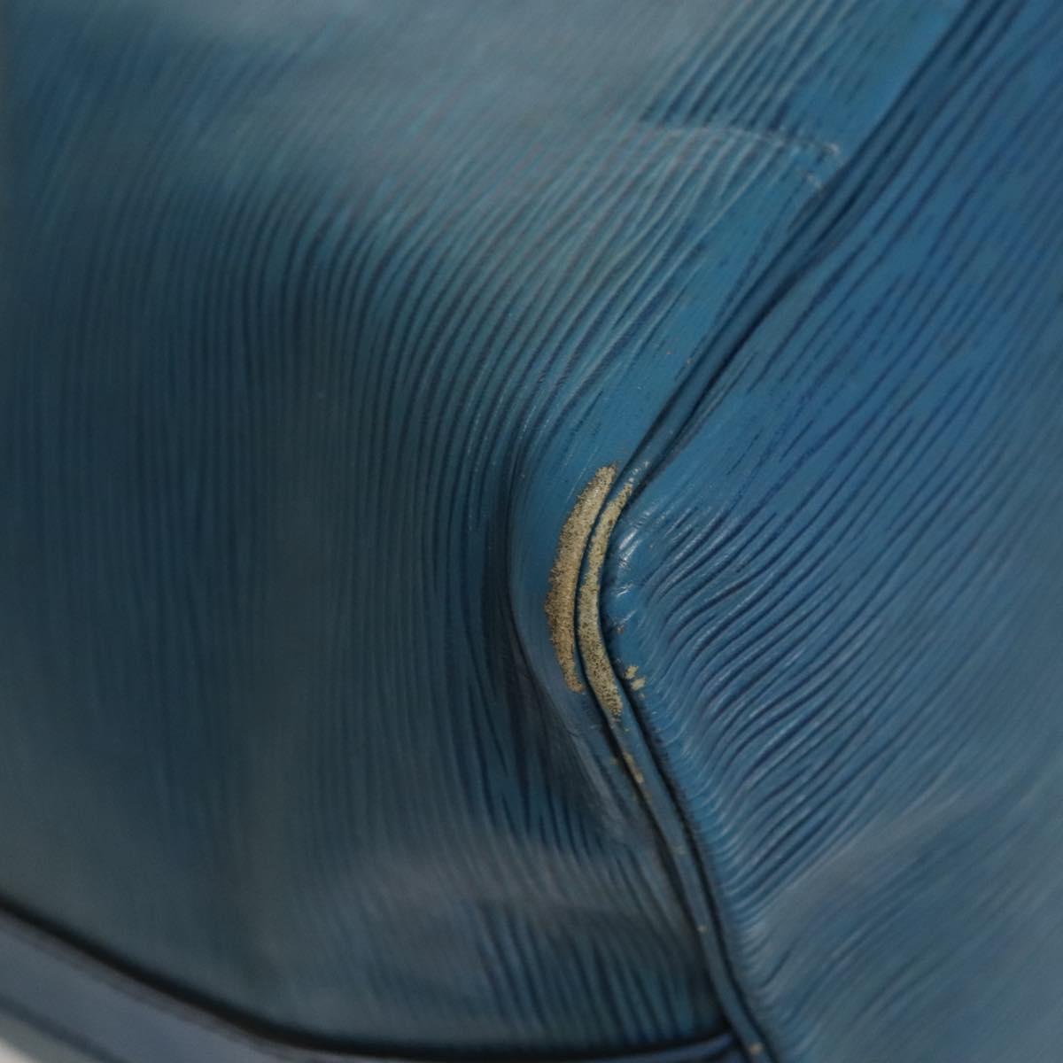 LOUIS VUITTON Epi Petit Noe Shoulder Bag Blue M44105 LV Auth BD2156