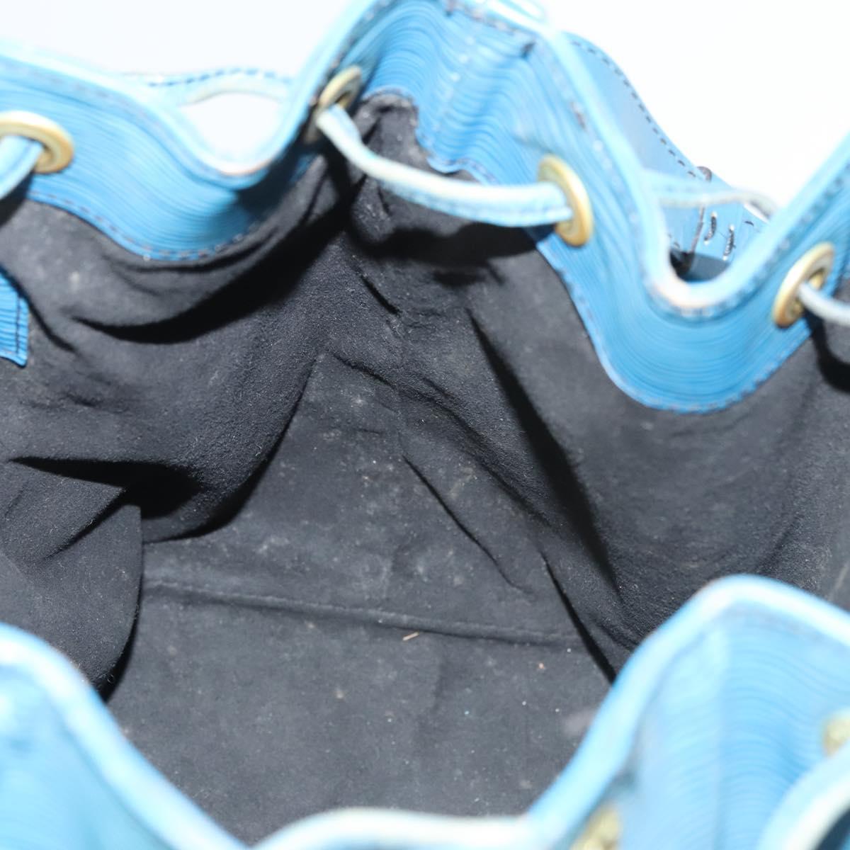 LOUIS VUITTON Epi Petit Noe Shoulder Bag Blue M44105 LV Auth BD2156