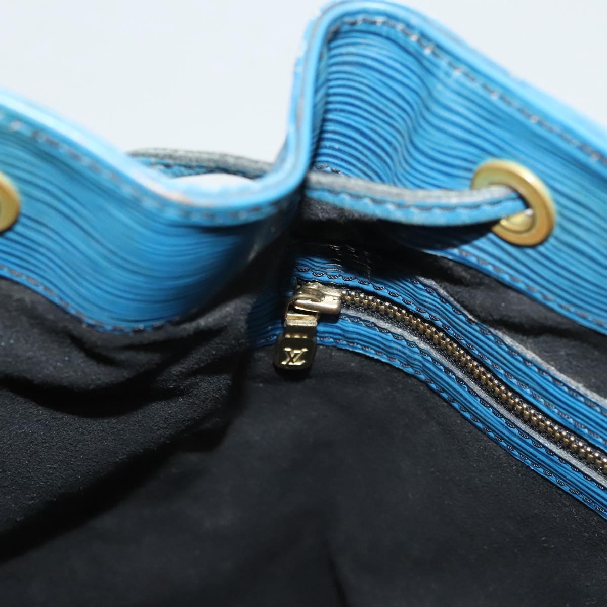 LOUIS VUITTON Epi Petit Noe Shoulder Bag Blue M44105 LV Auth BD2156