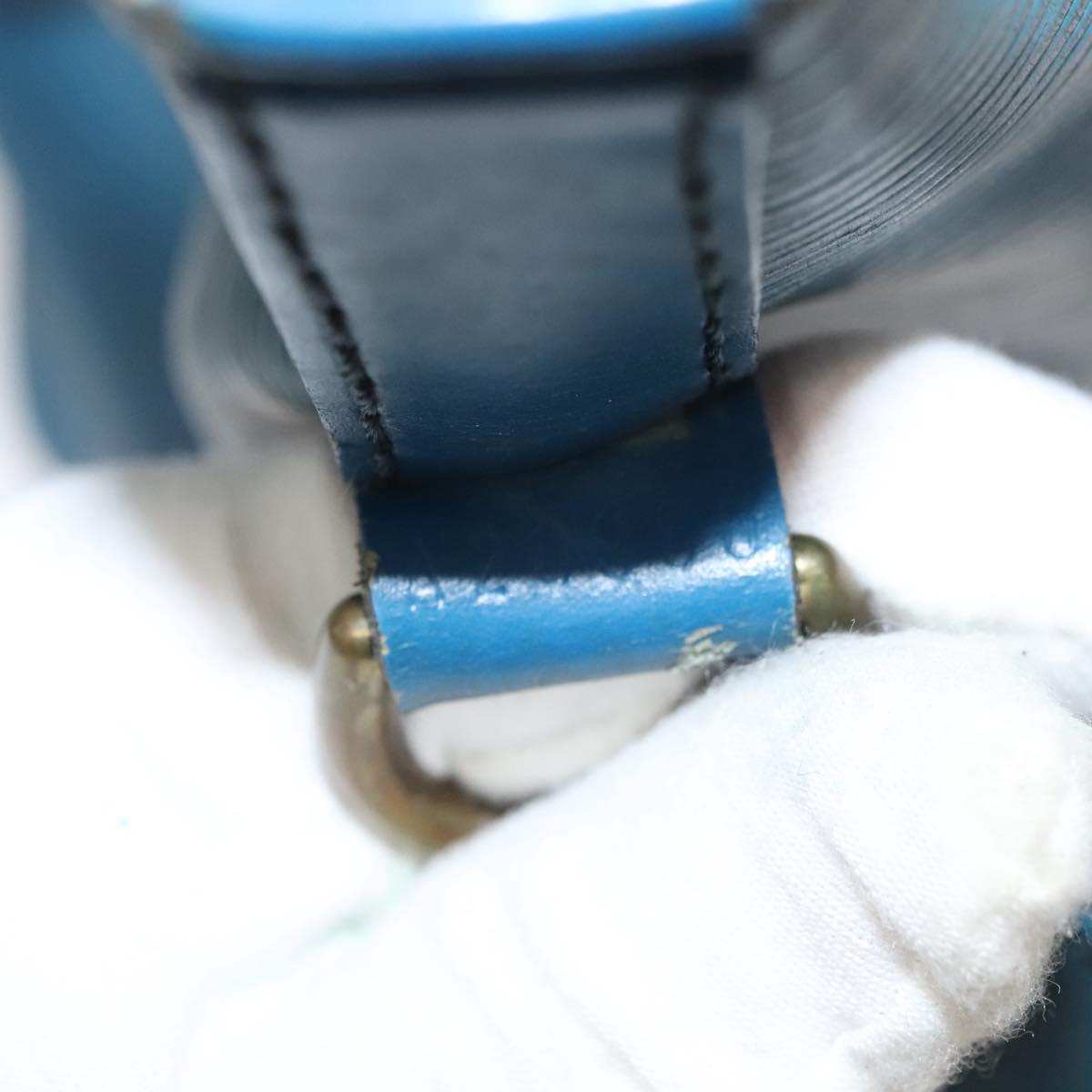 LOUIS VUITTON Epi Petit Noe Shoulder Bag Blue M44105 LV Auth BD2156