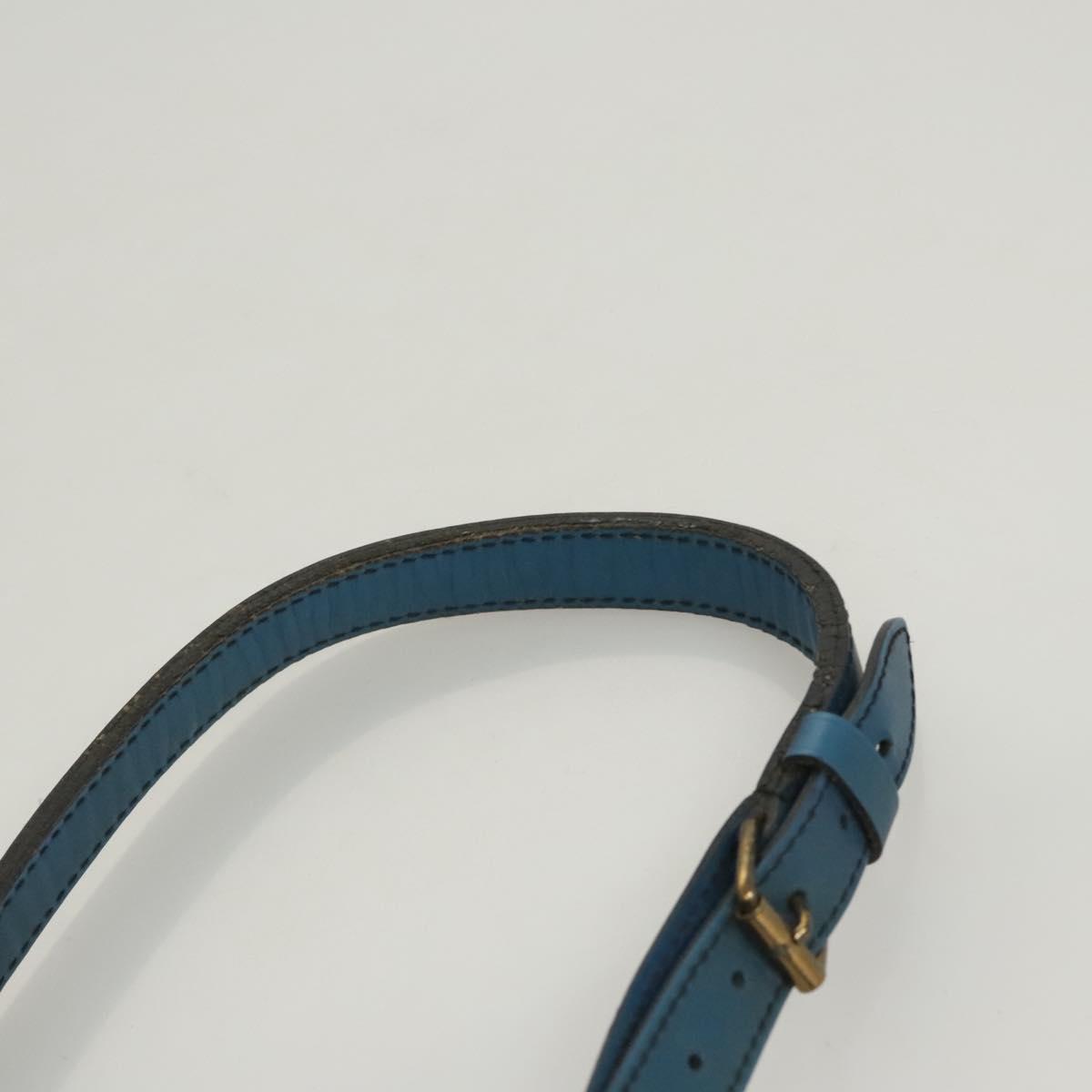 LOUIS VUITTON Epi Petit Noe Shoulder Bag Blue M44105 LV Auth BD2156