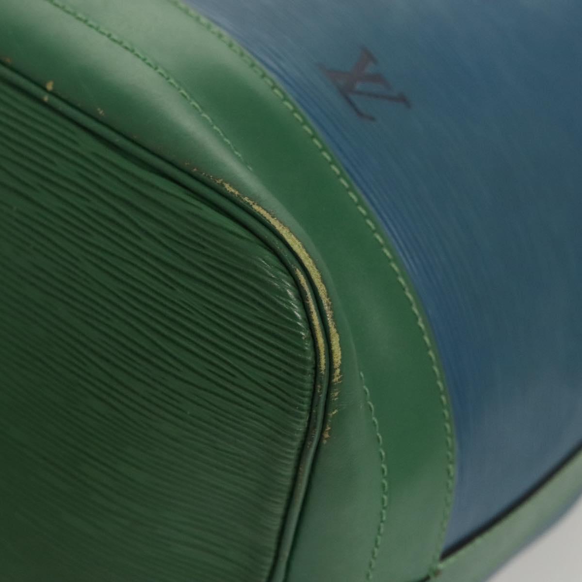 LOUIS VUITTON Epi Noe Shoulder Bag Bicolor Green Blue M44044 LV Auth BD2157
