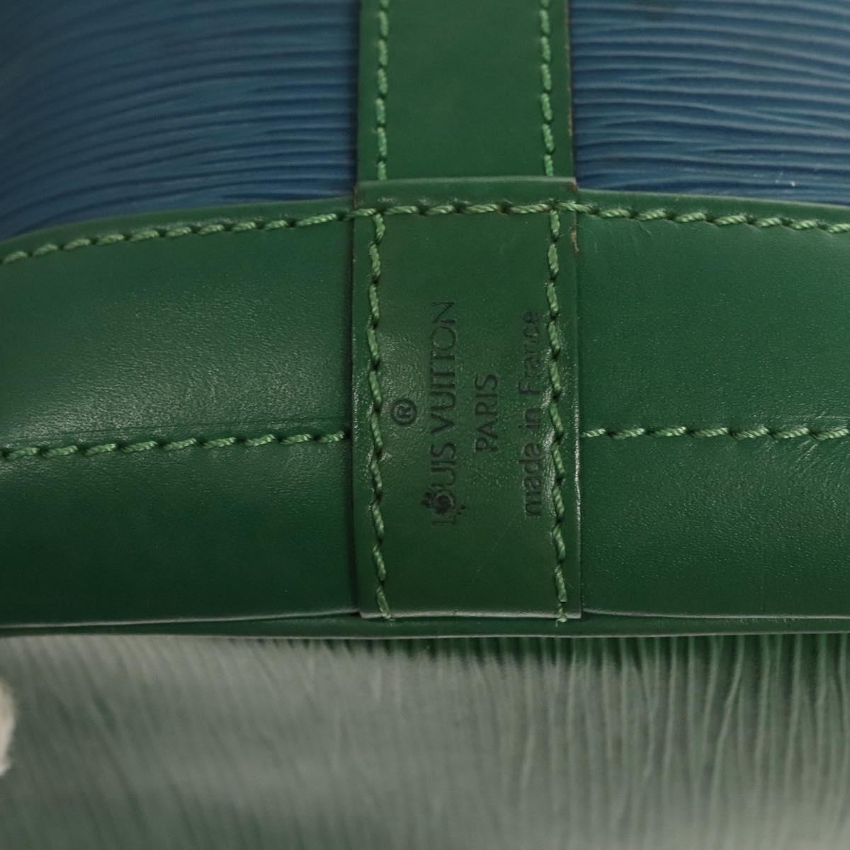 LOUIS VUITTON Epi Noe Shoulder Bag Bicolor Green Blue M44044 LV Auth BD2157