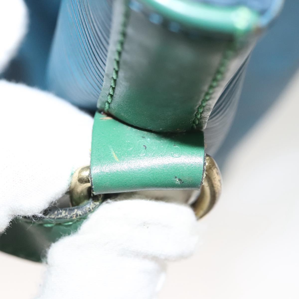 LOUIS VUITTON Epi Noe Shoulder Bag Bicolor Green Blue M44044 LV Auth BD2157