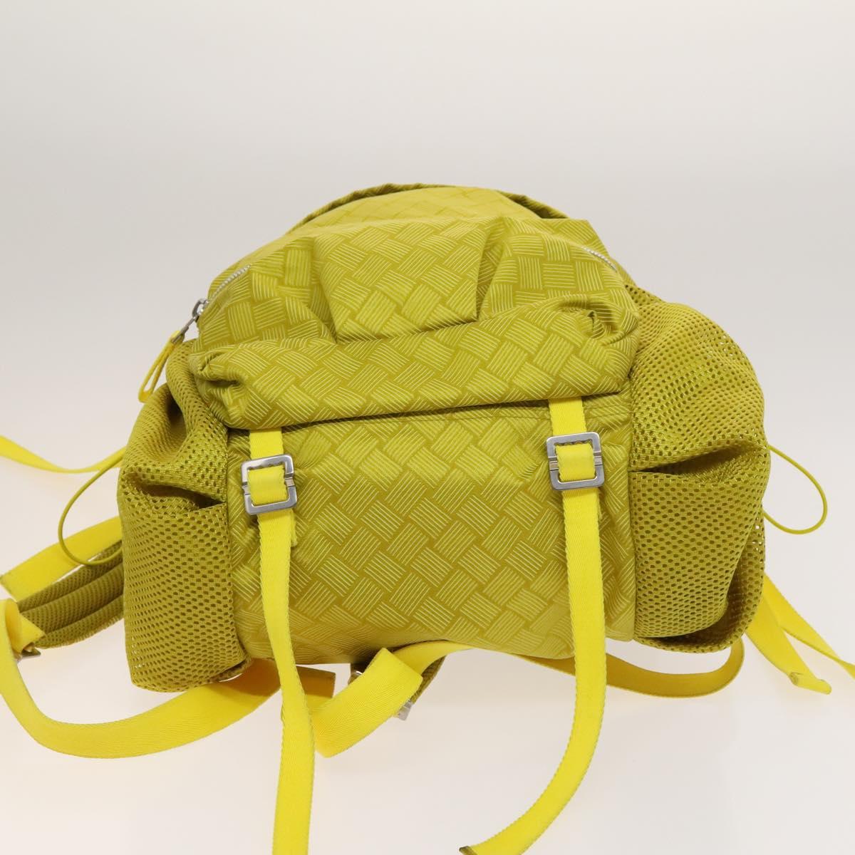 BOTTEGA VENETA Backpack Nylon Yellow Auth BD2181
