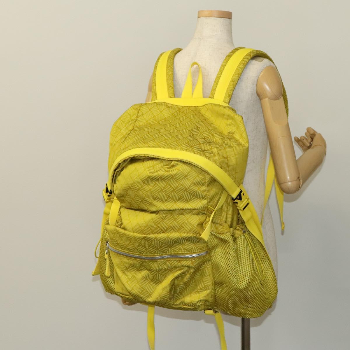 BOTTEGA VENETA Backpack Nylon Yellow Auth BD2181