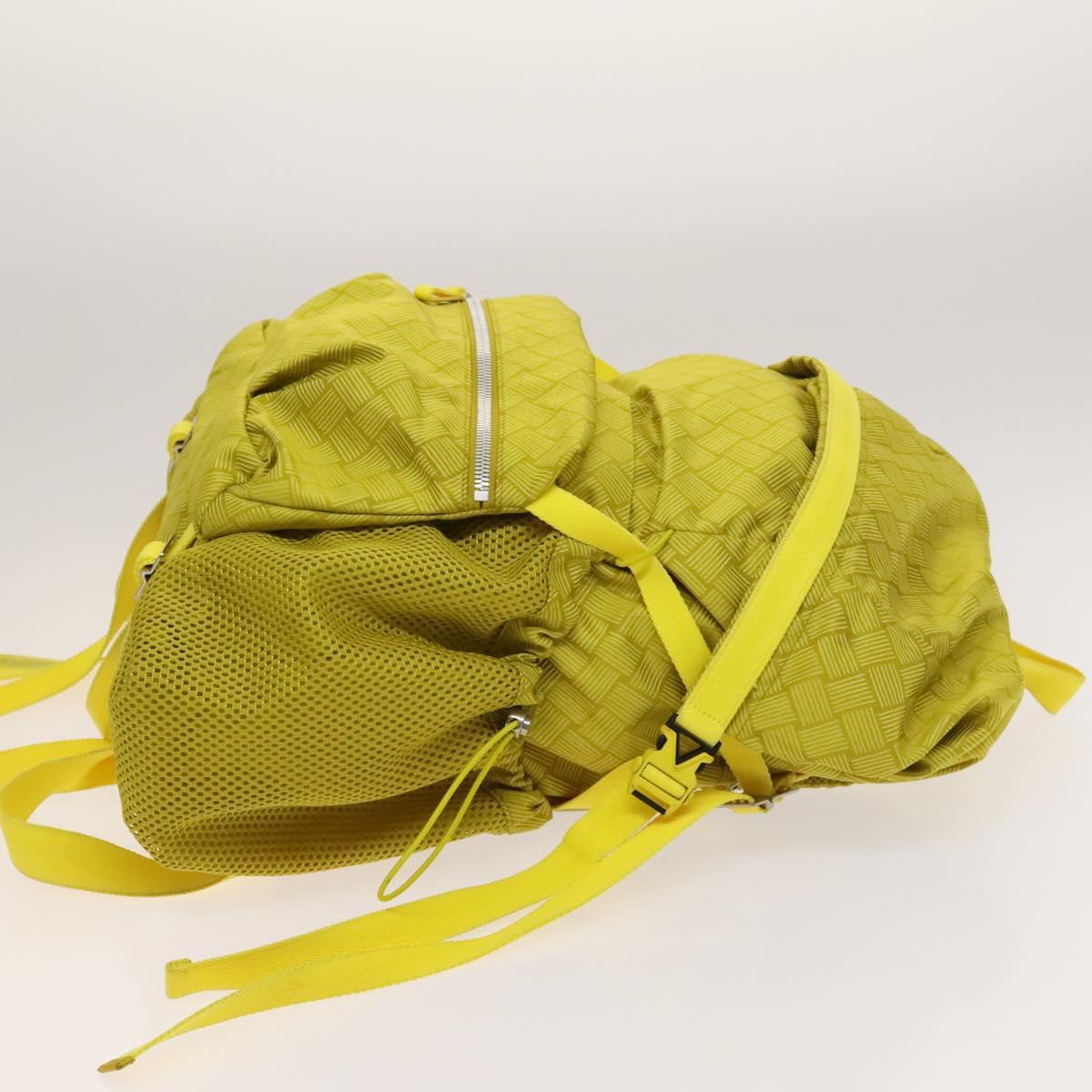 BOTTEGA VENETA Backpack Nylon Yellow Auth BD2181