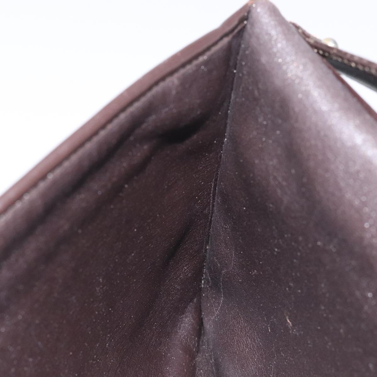 Christian Dior Trotter Canvas Shoulder Bag Brown Auth BD219