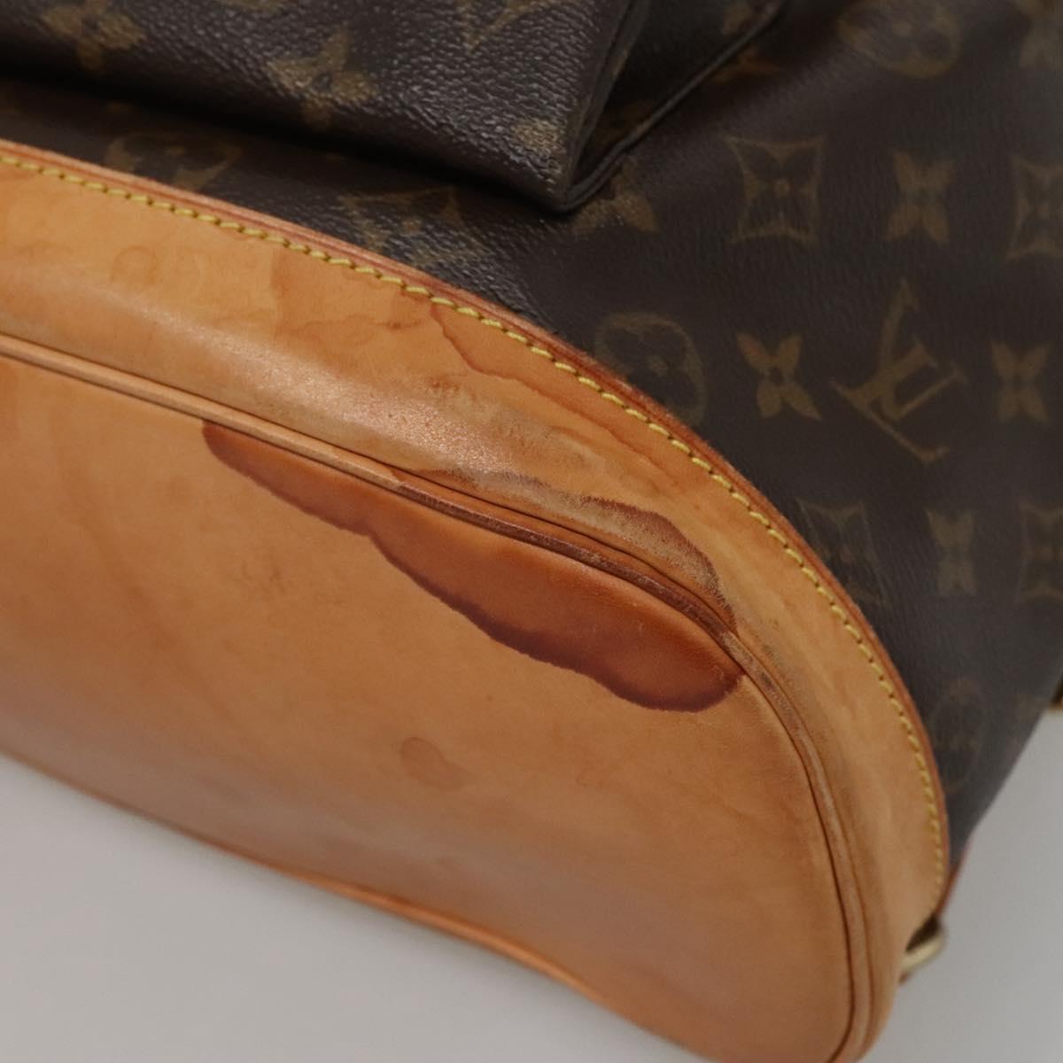 LOUIS VUITTON Monogram Montsouris GM Backpack M51135 LV Auth BD2204