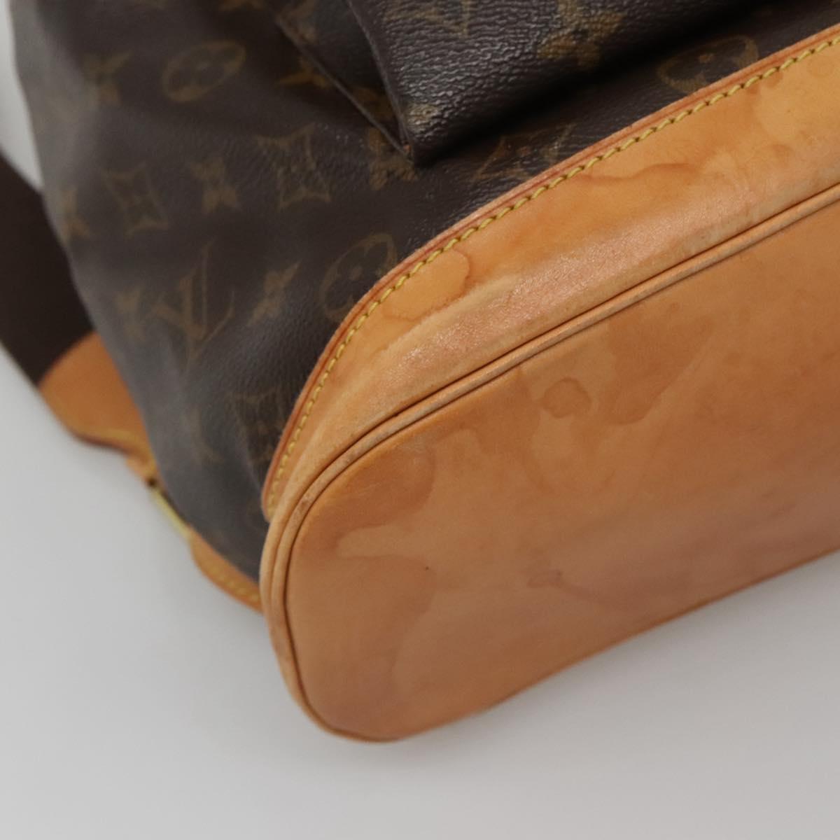 LOUIS VUITTON Monogram Montsouris GM Backpack M51135 LV Auth BD2204