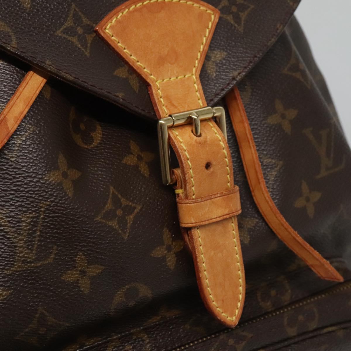 LOUIS VUITTON Monogram Montsouris GM Backpack M51135 LV Auth BD2204