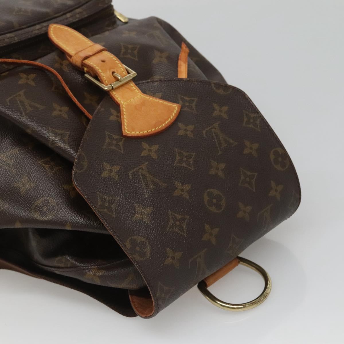 LOUIS VUITTON Monogram Montsouris GM Backpack M51135 LV Auth BD2204